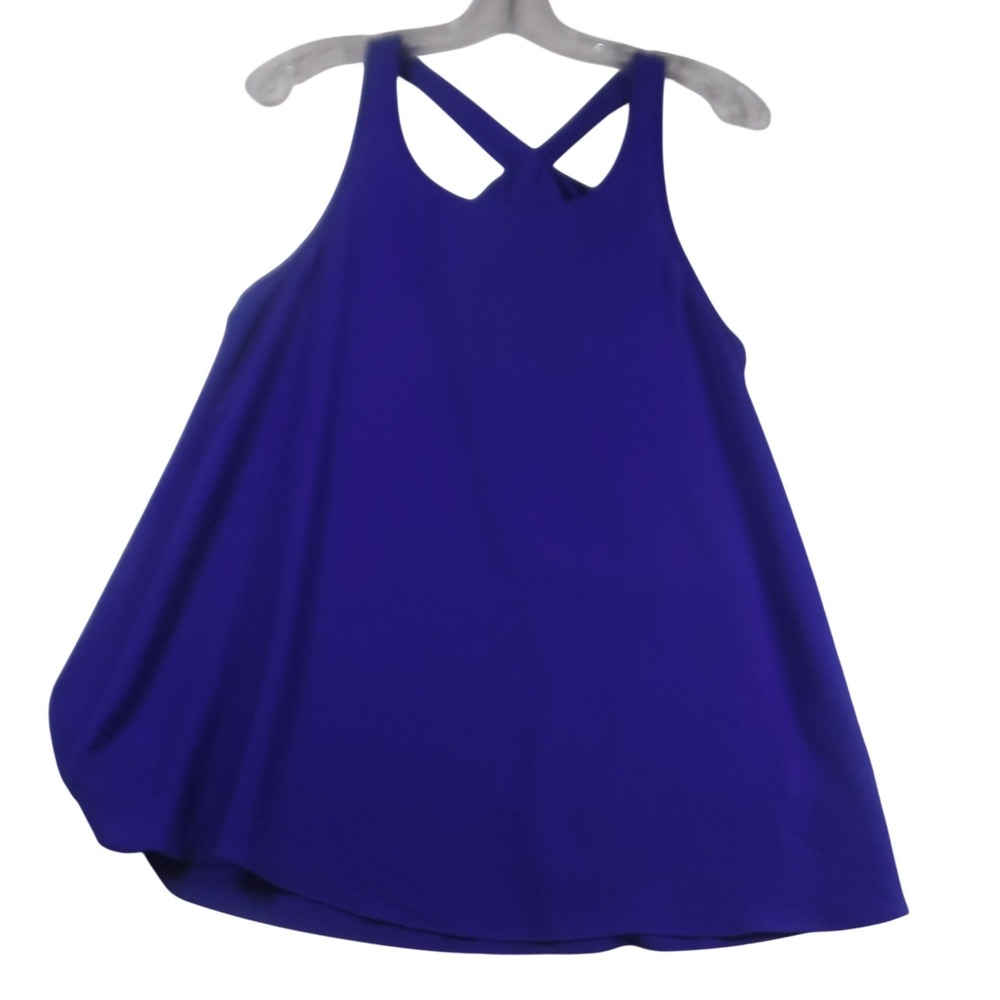 Silvergate Royal Blue Bow Back Sleeveless Blouse Top Womens Medium ITA880-CRN